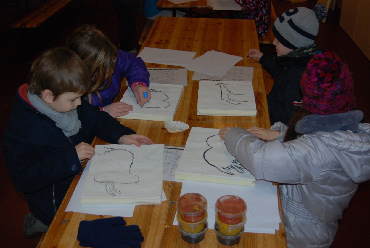 Atelier enfant peinture paléolithique