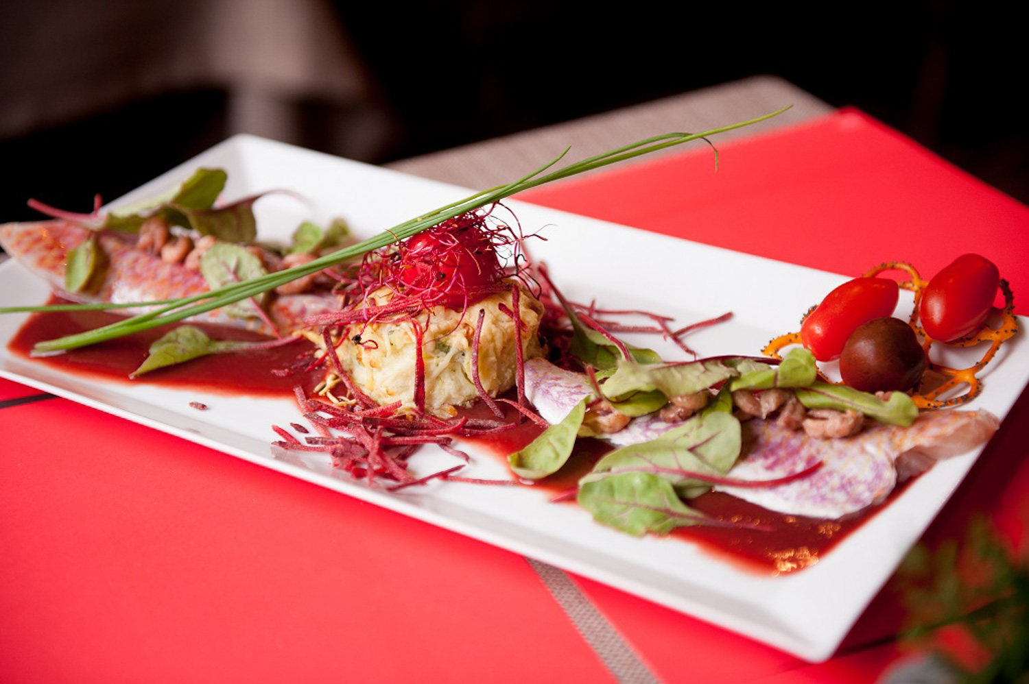 L'ART DANS L'ASSIETTE 2013, LA TAVERNE DE SAINT-GERY gros plan sur un plat